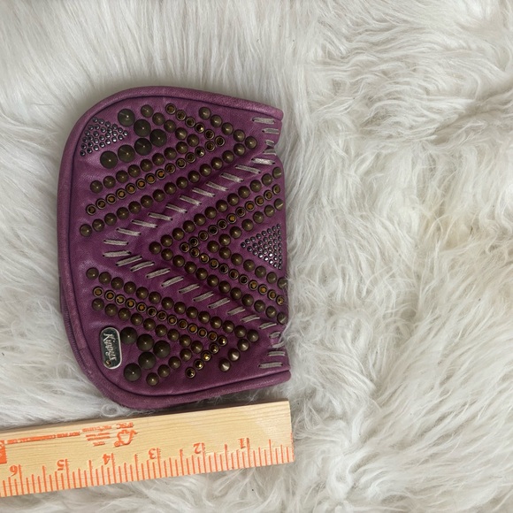 KIPPYS PURPLE STUDDED BELT WALLET - Picture 4 of 6